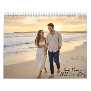 2027 Aangepaste Koppel Fotokalender met 13 Foto's Kalender