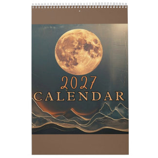 2027 Aanpasbare Hemelkalender - Voeg Uw Foto's Toe Kalender