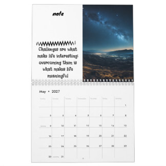 2027 Aanpasbare Hemelkalender - Voeg Uw Foto's Toe Kalender