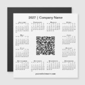 2027 Agenda Aangepaste Zakelijke QR Code Witte Mag (Voorkant / Achterkant)