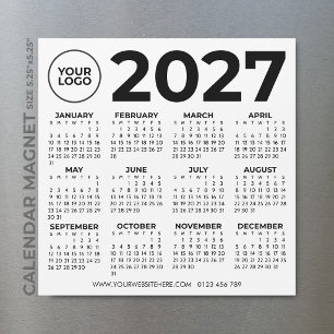 2027 Agenda Basis Eenvoudig Modern Zakelijk Logo