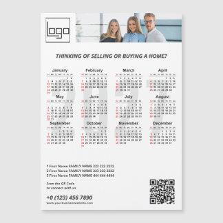 2027 Agenda Bedrijfslogo Foto QR-code Zakelijk