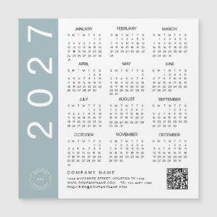 2027 Agenda Blauwe Rand QR-code Bedrijfslogo