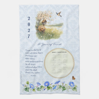 2027 Agenda Handdoek Christelijke Pastel Plattelan