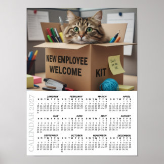 2027 Agenda, HR / Nieuwe Medewerker - Kantoorpretk Poster