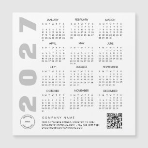 2027 Agenda QR Code Bedrijfslogo Weggevertje