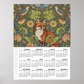 2027 Agenda, Tuin Vos, Hop, William Morris Poster