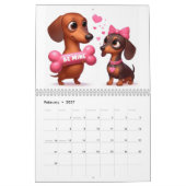 2027 DACHSHUND KALENDER (Feb 2027)