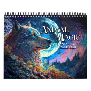 2027 Dierenmagie Fantasy Kunstkalender Kalender