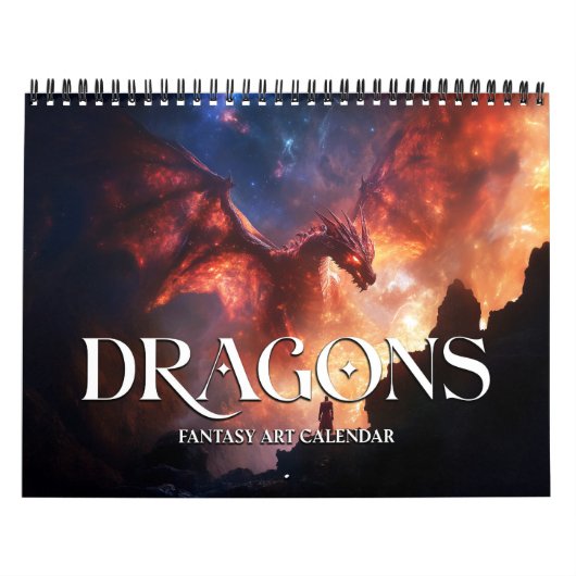 2027 Draken 2 Fantasy Art Kalender (Hoes)