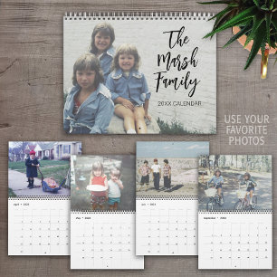 2027 Eenvoudig Modern Aangepaste Foto - 14 Afbeeld Kalender