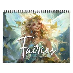 2027 Feeën 8 Fantasy Kunstkalender Kalender