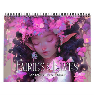 2027 Feeën & Elfen Fantasy Kunstkalender Kalender