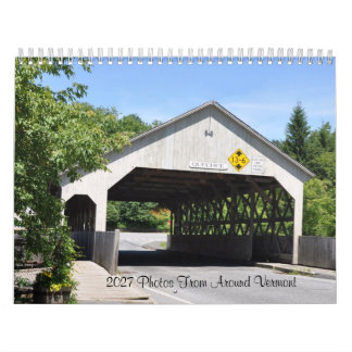 2027 Foto's van overal in Vermont kalender