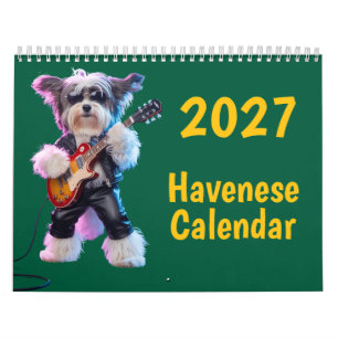 2027 Havanese Hond Kalendar Kalender