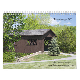 2027 Historisch Ticonderoga, New York   Adirondack Kalender