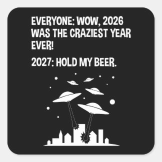 2027 Hou Mijn Bier Vierkante Sticker