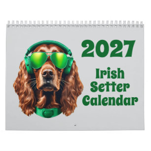 2027 Ierse Setter-hondkalender Kalender