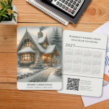 2027 Kalender Cottagecore Kerst Bedrijf