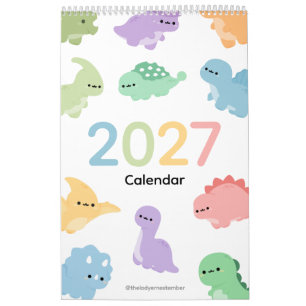 2027 Kalender Dinosaurus