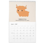 2027 Kalender Koe (Mar 2027)