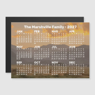 2027 Kalender met Bergen - Magnetische Kaart