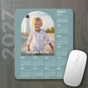 2027 Kalender met Foto - Moderne Boog Muismat