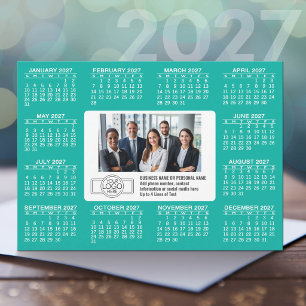 2027 Kalender met logo Contactinformatie Feestdagenkaart