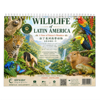 2027 Kalender Tropische dieren Latijns-Amerika