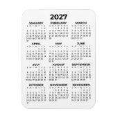 2027 Kalender voor het hele jaar Basic Minimaal Mi Magneet (Verticaal)