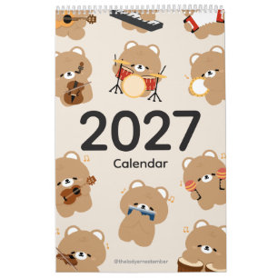 2027 Kalendermuziekmuzikant Kalender