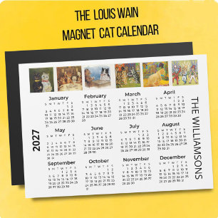2027 Katten van Louis Wain Magneet Kalender