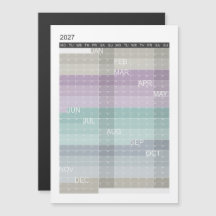 2027 Kleurrijke Kalender Magnetische Kaart