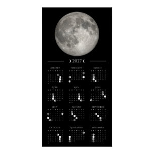 2027 Maanfase Muurkalender 35,5 x 71 cm Perfect Poster