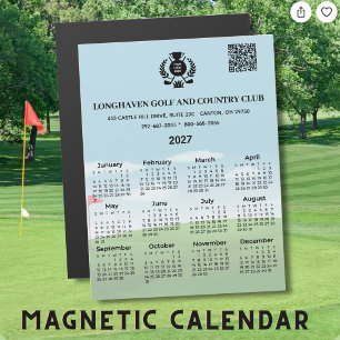 2027 Magneetkalender Golfclub League Logo QR Code