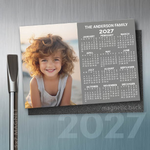 2027 Magnetische Kalender - Foto Jaaroverzicht Mod