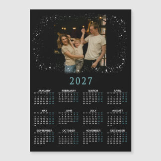 2027 magnetische kalender met foto's van familie