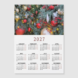 2027 magnetische kalender met jouw kerstfoto