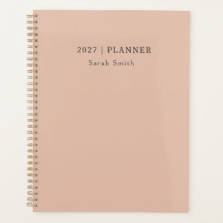 2027 Minimaal Planner Warm Zand Blush Cover