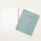 2027 Minimal Weekly Monthly Non Dated Planner (Devant avec enveloppe)