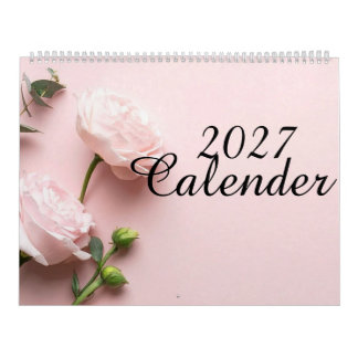 2027 Minimalistische Esthetische Bureaukaalder Kalender