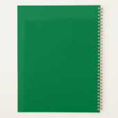 2027 nom moderne esthétique florale verte minimali (Dos)