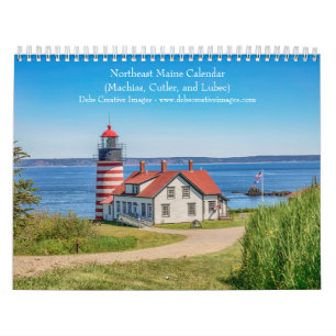 2027 Noordoost Maine Kust, Vuurtorens & Zeevogels Kalender
