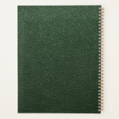 2027 Or vert monogrammé écriture élégante du nom (Dos)