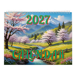 2027 Prachtige Wonderbaarlijke Kalender