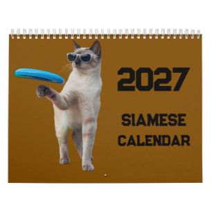 2027 Siamese Kattenkalender Kalender