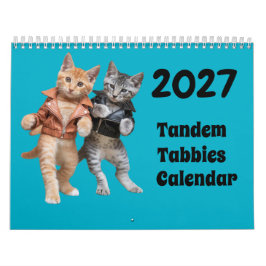 2027 Tandem Tabby Kattenkalender Kalender