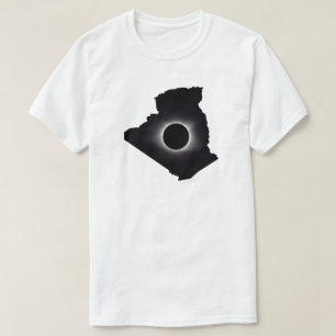 2027 Totaal Zonsverduistering Algerije Land T-Shir T-shirt