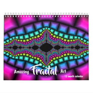 2027 Verbazingwekkende Fractale Kunst Psychedelisc Kalender