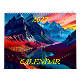 2027 Verbazingwekkende Mooie Prachtige Landschappe Kalender